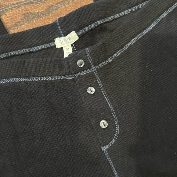 J Crew Factory NWT black thermal leggings, medium - Picture 3 of 6